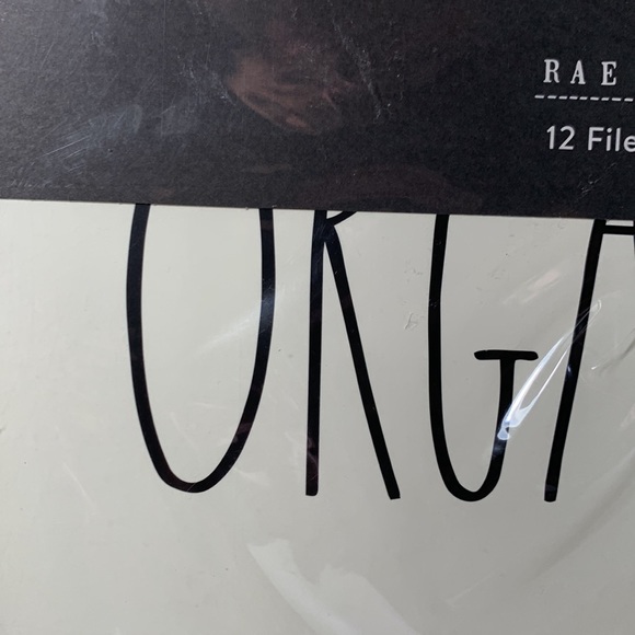 Sealed - NWT Rae Dunn 12  Tan file folders ORGANIZE SAVE FILE - Picture 3 of 4